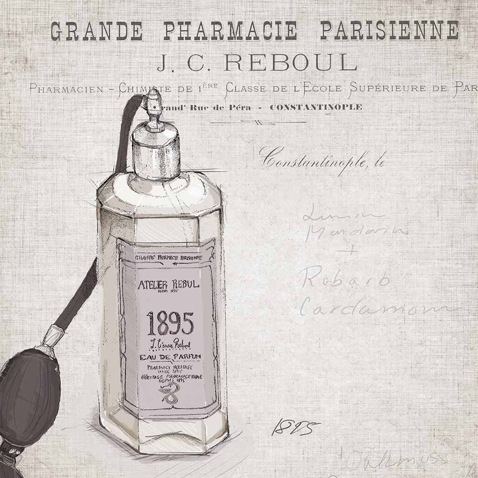1895 eau de parfum - J.C. Reboul - oude apotheek - Atelier Rebul