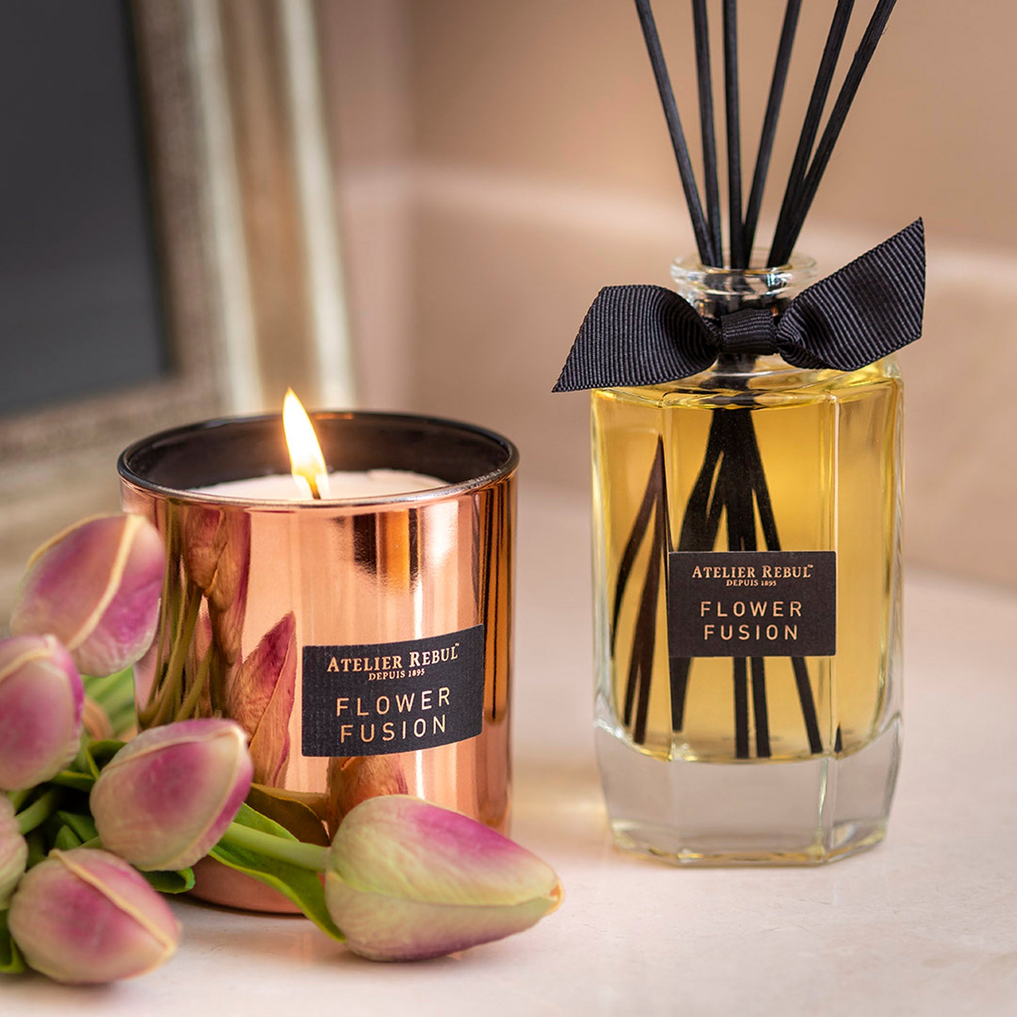 Flower Fusion Geurkaars 210g - Atelier Rebul