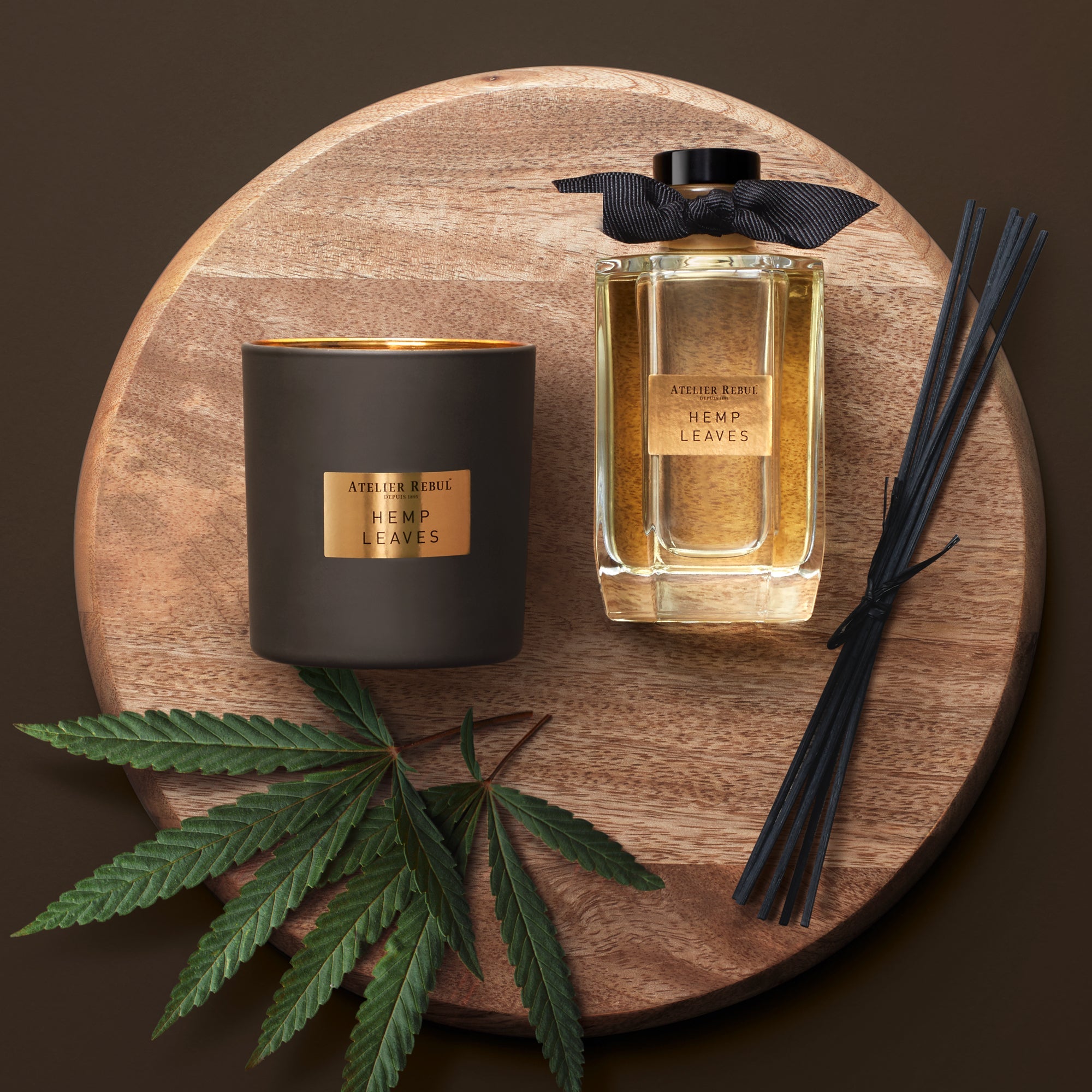 Hemp Leaves Geurstokjes 200ml - Atelier Rebul