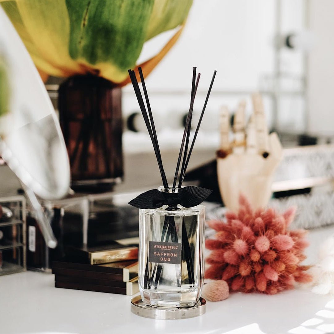 Saffron Oud Geurstokjes 200ml - Atelier Rebul