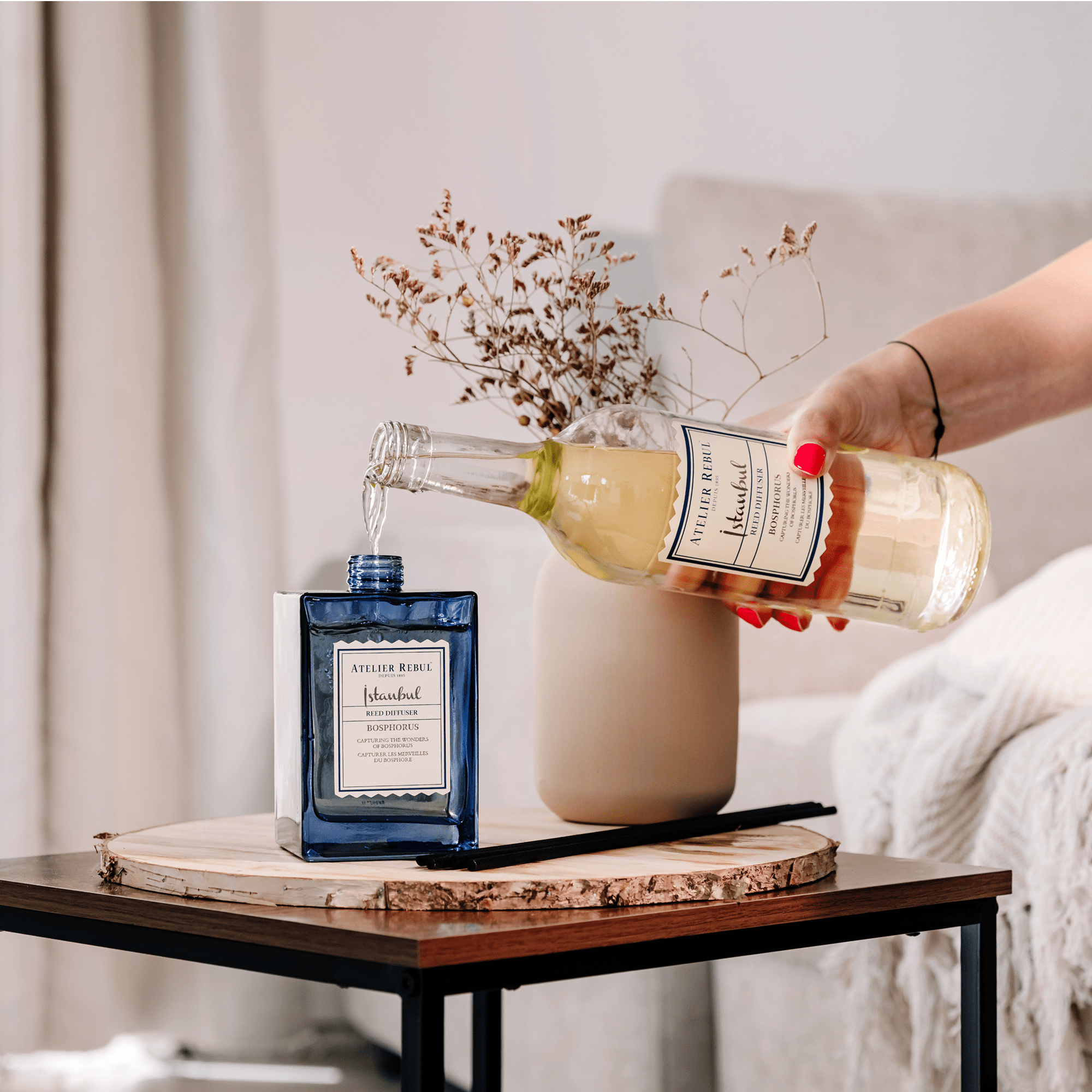 Istanbul Bosphorus Geurstokjes Refill 985ml - Atelier Rebul