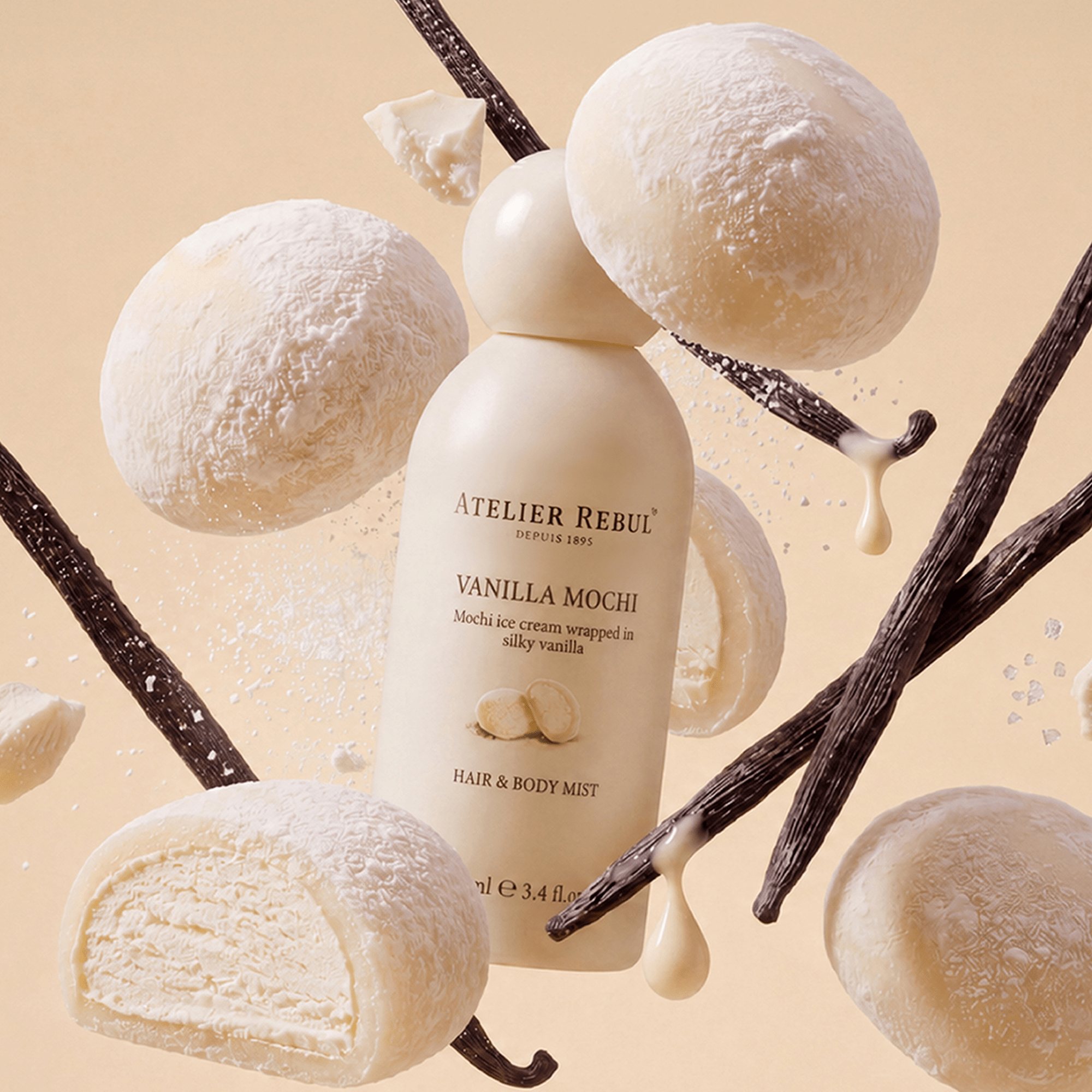 Vanilla Mochi Hair & Body Mist 100ml - Atelier Rebul