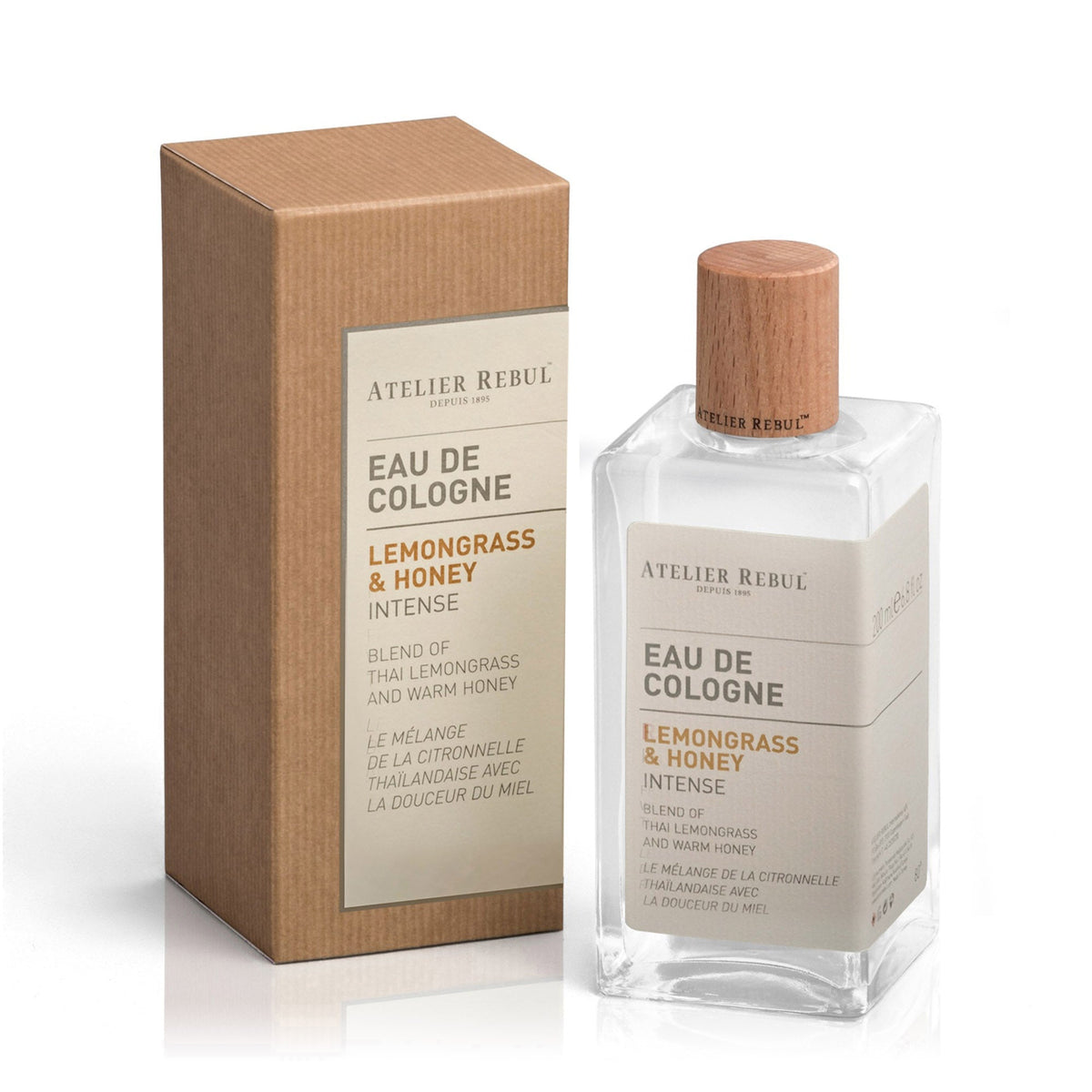 Citroengras & Honing Eau de Cologne 200ml - Atelier Rebul