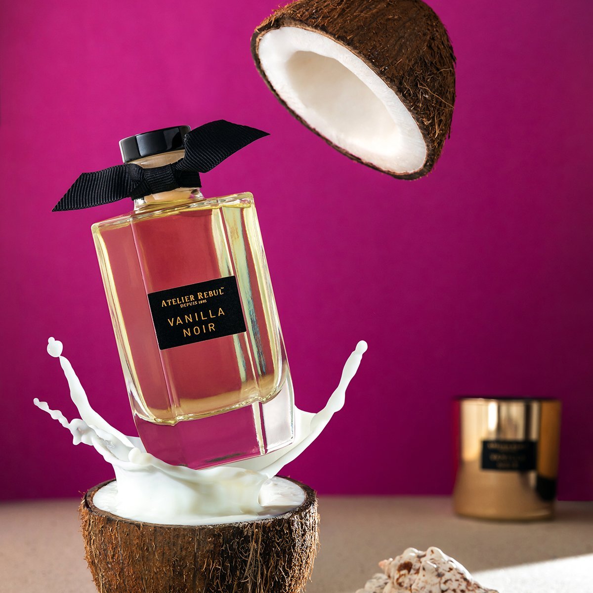 Vanilla Noir Geurstokjes 200ml - Atelier Rebul